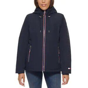 NWT Tommy Hilfiger Heavyweight Softshell Hooded Lined Jacket Navy M